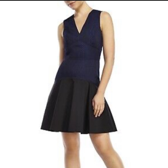 Rebecca Taylor V-Neck Stretch Snakeskin Dress - Picture 1 of 13